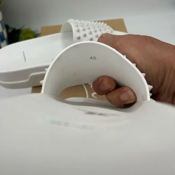 Men's Christian Louboutin studded Pool slides size 45 made in Italy - Picture 8 of 9